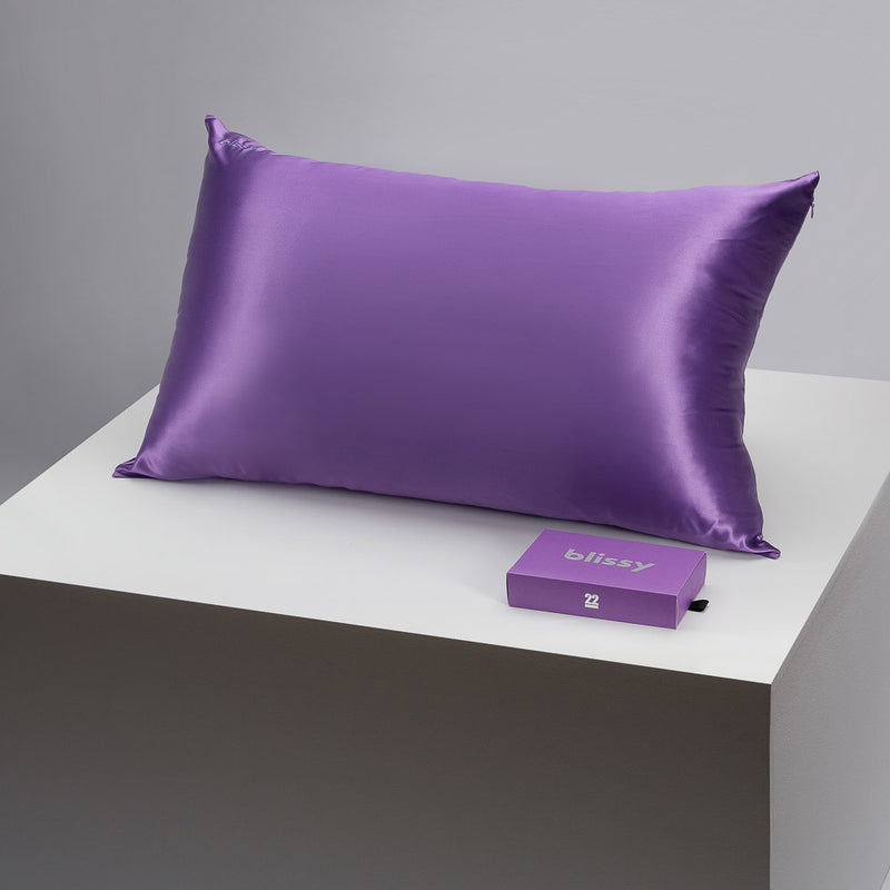 Blissy Queen Orchid Pillowcase – 22 Momme Mulberry Silk, 100% Silk
