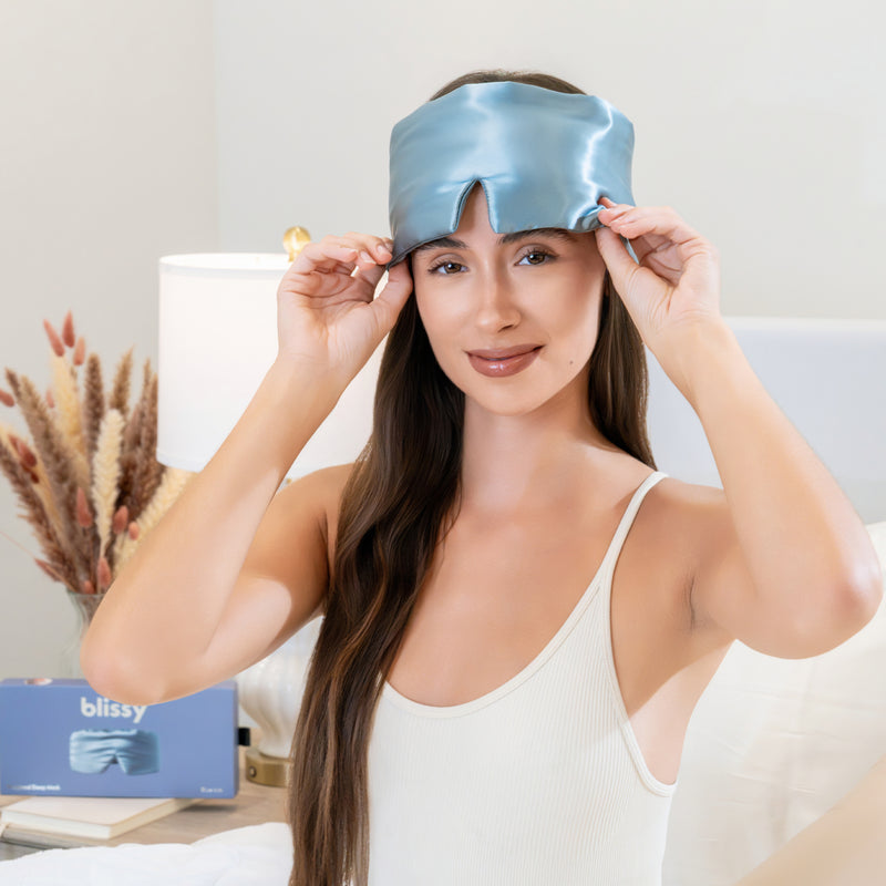 Sleep Mask - Ash Blue - Weighted