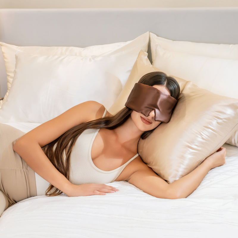 Sleep Mask - Chocolate - Weighted