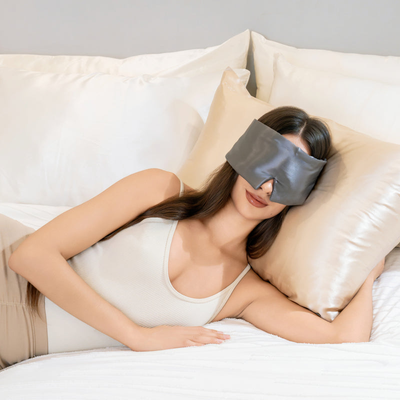 Sleep Mask - Grey - Weighted