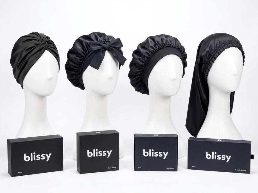 Blissy mulberry silk bonnet for hair protection