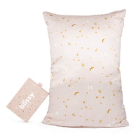 Pink Galaxy Pillowcase Close-Up – Blissy 22 Momme Silk
