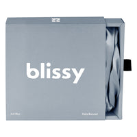 Blissy Mulberry Silk Blissy Halo Bonnet – Ash Blue
