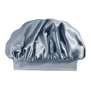Ash Blue Mulberry Silk Blissy Halo Bonnet – Blissy
