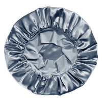 Blissy Ash Blue Silk Blissy Halo Bonnet Detail –
