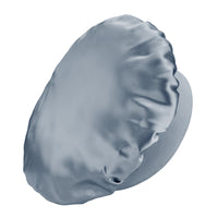 Blissy Ash Blue Blissy Halo Bonnet Lifestyle – Mulberry Silk