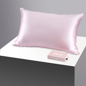 Blissy King Blush Pillowcase – 22 Momme Mulberry Silk, 100% Silk