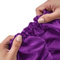 Blissy Royal Purple Blissy Bonnet Lifestyle – Mulberry Silk