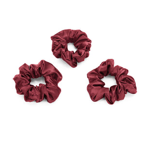 Blissy Burgundy Silk Blissy Scrunchies Detail –