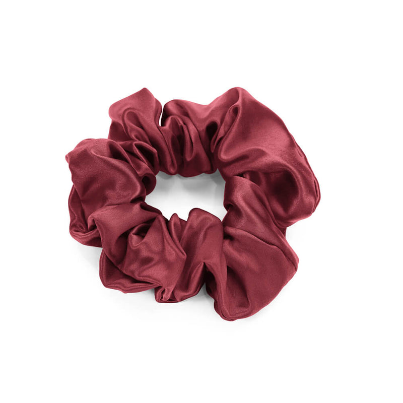Blissy Burgundy Blissy Scrunchies Lifestyle – Mulberry Silk