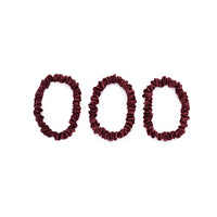 Blissy Mulberry Silk Blissy Skinny Scrunchies – Burgundy