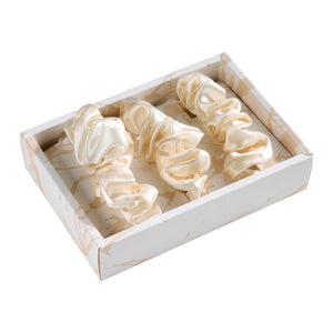 Blissy Mulberry Silk Blissy Scrunchies – Champagne Marble