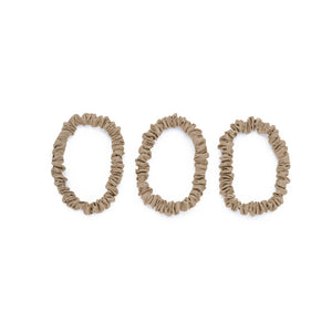Blissy Mulberry Silk Blissy Skinny Scrunchies – Champagne
