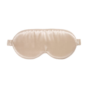 Champagne Sleep Mask Close-Up – Blissy 22 Momme Silk