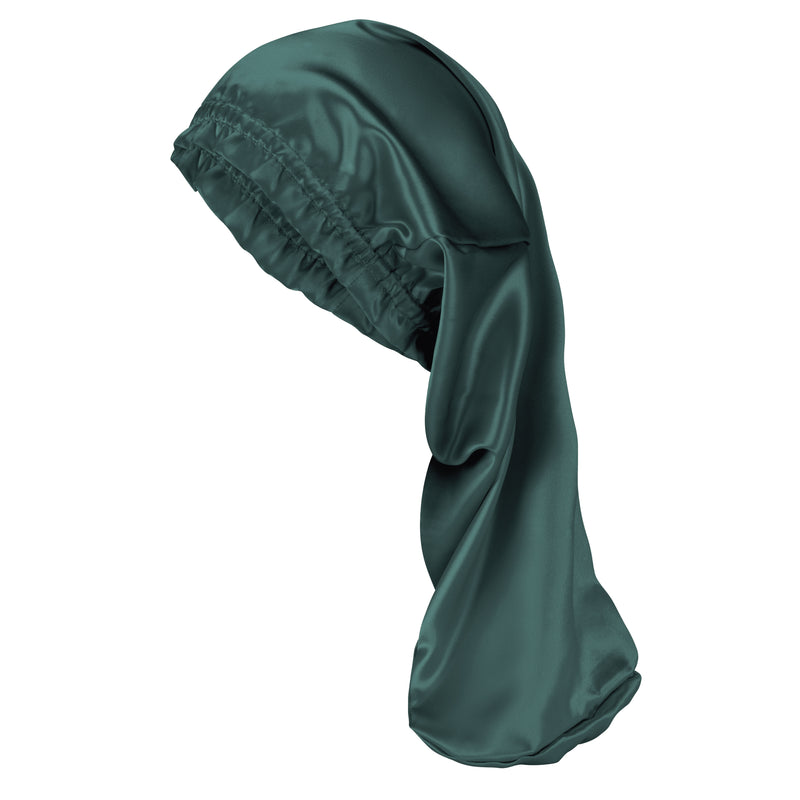 Blissy Cascade Bonnet - Emerald - Blissy Emerald Blissy Cascade Bonnet – 22 Momme Mulberry Silk, 100% Silk