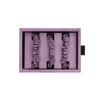 Blissy Lavender Silk Blissy Skinny Scrunchies Detail –