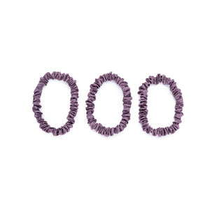 Blissy Mulberry Silk Blissy Skinny Scrunchies – Lavender