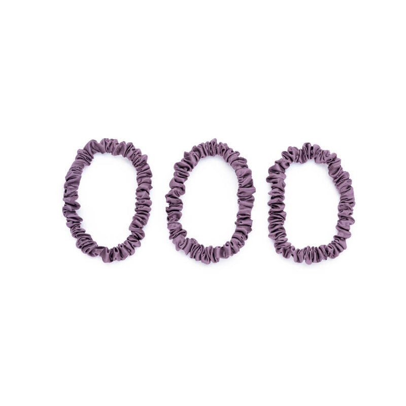 Blissy Mulberry Silk Blissy Skinny Scrunchies – Lavender