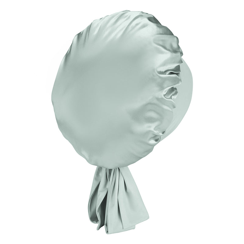 Blissy Matcha Silk Blissy Bow Bonnet Detail –