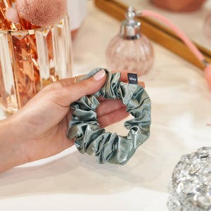Blissy Matcha Silk Blissy Scrunchies Detail –