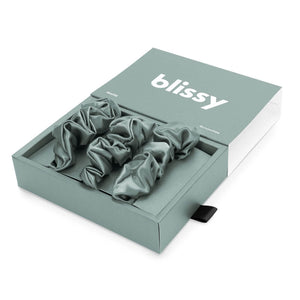 Blissy 100% Mulberry Silk Hair Ties Blissy Silk Scrunchies (3-Pack) Lifestyle – Mulberry Silk