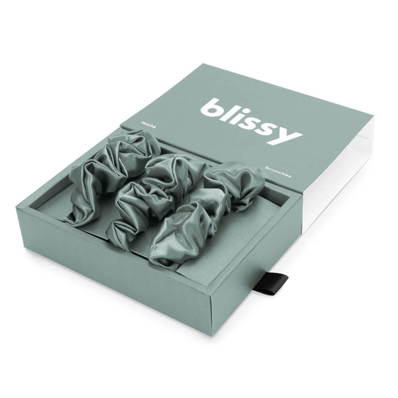 Blissy 100% Mulberry Silk Hair Ties Blissy Silk Scrunchies (3-Pack) Lifestyle – Mulberry Silk