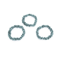 Blissy Mint Blissy Skinny Scrunchies Lifestyle – Mulberry Silk