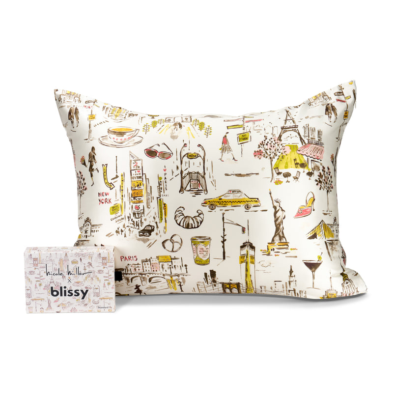 Ny To Paris Mulberry Silk Pillowcase – Blissy Queen