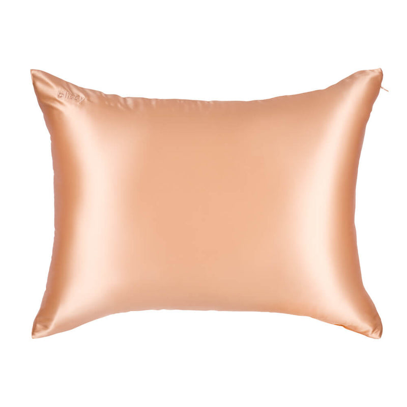 Blissy King Peach Pillowcase Lifestyle – Mulberry Silk