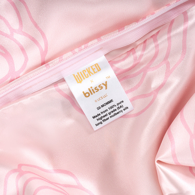 Wicked Pillowcase Close-Up – Blissy 22 Momme Silk