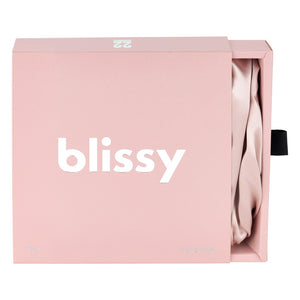 Pink Blissy Halo Bonnet Close-Up – Blissy 22 Momme Silk