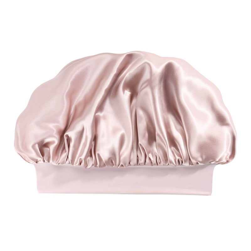 Blissy Pink Silk Blissy Halo Bonnet Detail –