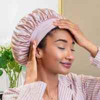 Pink Mulberry Silk Blissy Halo Bonnet – Blissy