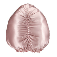 Pink Blissy Bonnet Close-Up – Blissy 22 Momme Silk