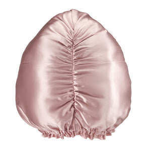 Pink Blissy Bonnet Close-Up – Blissy 22 Momme Silk