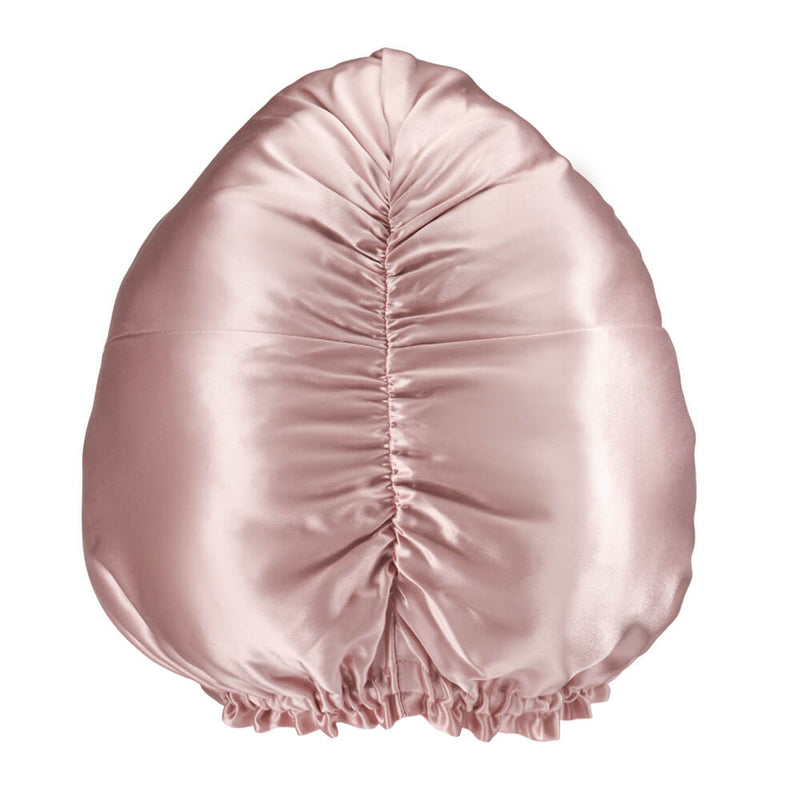 Pink Blissy Bonnet Close-Up – Blissy 22 Momme Silk