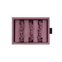 Blissy Plum Silk Blissy Skinny Scrunchies Detail –