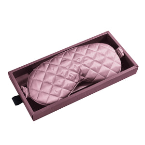 Plum Sleep Mask Close-Up – Blissy 22 Momme Silk