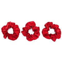 Blissy Mulberry Silk Blissy Scrunchies – Red