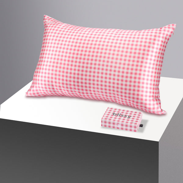 Pillowcase - Rose Gingham - Standard