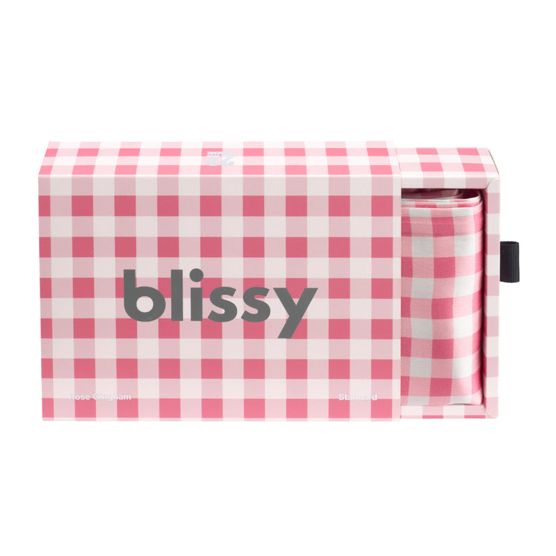Pillowcase - Rose Gingham - Queen