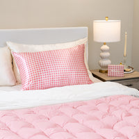 Pillowcase - Rose Gingham - Queen