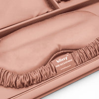 Rose Gold Blissy Dream Set Close-Up – Blissy 22 Momme Silk