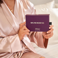 Royal Purple Blissy Bonnet Close-Up – Blissy 22 Momme Silk