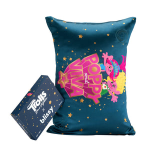 Blissy Trolls Silk Pillowcase Detail – Queen