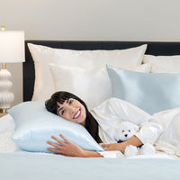 Blissy Mulberry Silk Pillowcase – Sky Blue Queen