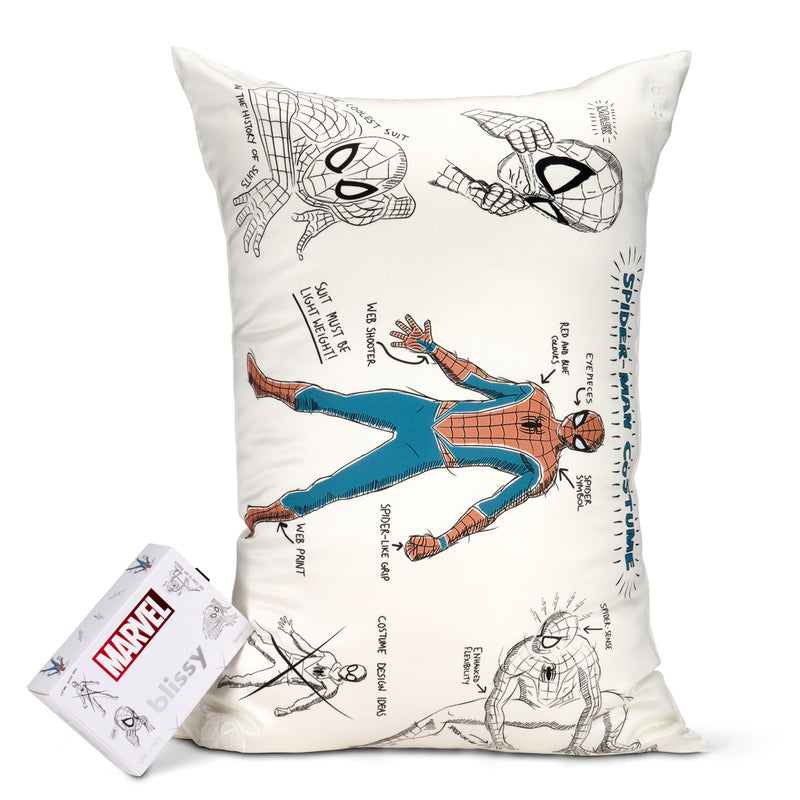 Blissy Spider-Man Silk Pillowcase Detail –