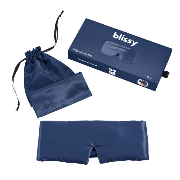 Sleep Mask - Blue - Weighted
