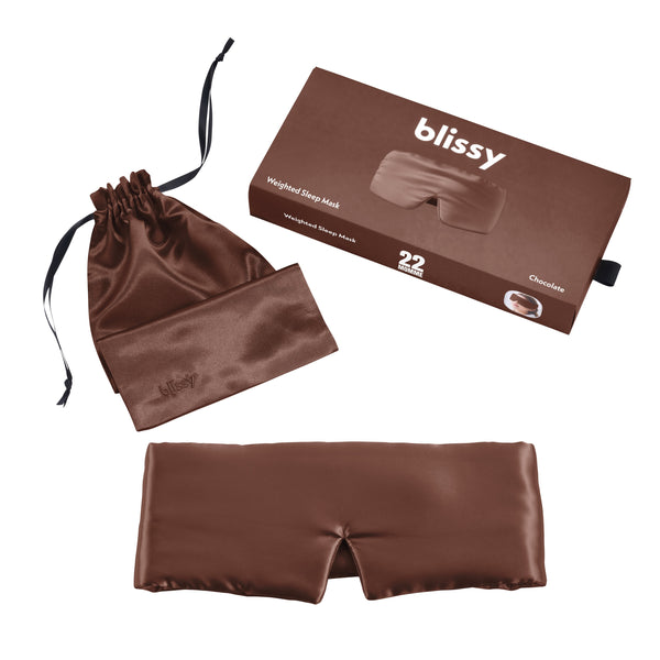 Sleep Mask - Chocolate - Weighted