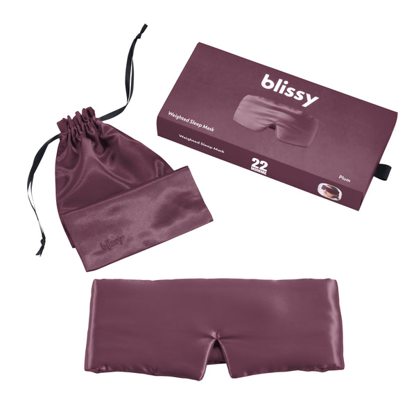 Sleep Mask - Plum - Weighted